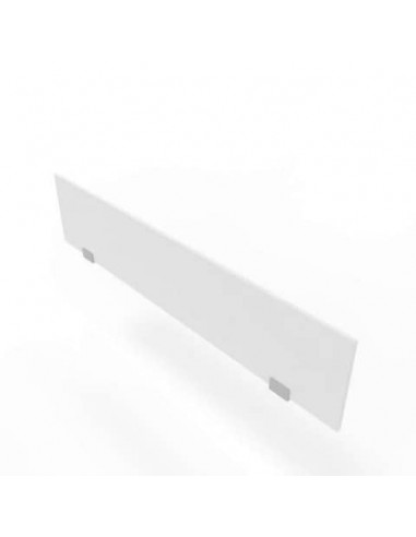 Pannello divisorio in melaminico bianco per bench 160xH.35 cm linea Practika Quadrifoglio - CODB160-BA