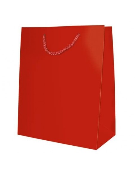 Sacchetti da regalo rosso opaco Biembi misura S - 12x15x5 cm conf. 6 pezzi - BXS202O20A