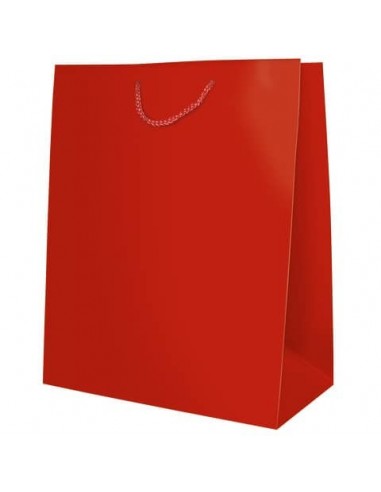 Sacchetti da regalo rosso opaco Biembi misura XL - 33x46x13 cm conf. 6 pezzi - BXS202O20D