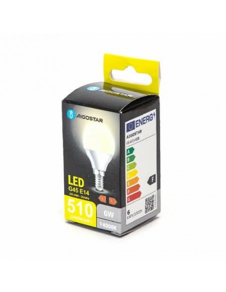 Lampadina LED G45 E14 6W - 510 lumen Aigostar luce naturale B10105MQS