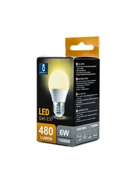 Lampadina LED G45 E27 6W - 510 lumen Aigostar luce calda B10105MQW