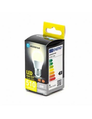 Lampadina LED G45 E27 6W - 510 lumen Aigostar luce naturale B10105MQV