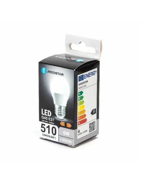 Lampadina LED G45 E27 6W - 510 lumen Aigostar luce fredda B10105MQU