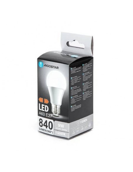 Lampadina LED A60 E27 9W - 840 lumen Aigostar luce fredda B10105MQH