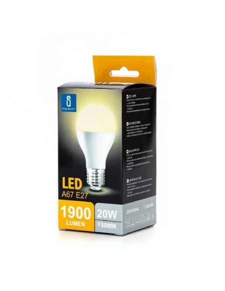 Lampadina LED A67 E27 20W - 2100 lumen Aigostar luce calda B10105QNQ