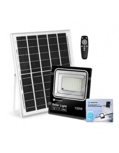 Faretto a LED da esterno con pannello solare nero Aigostar 100 W B10202H5O