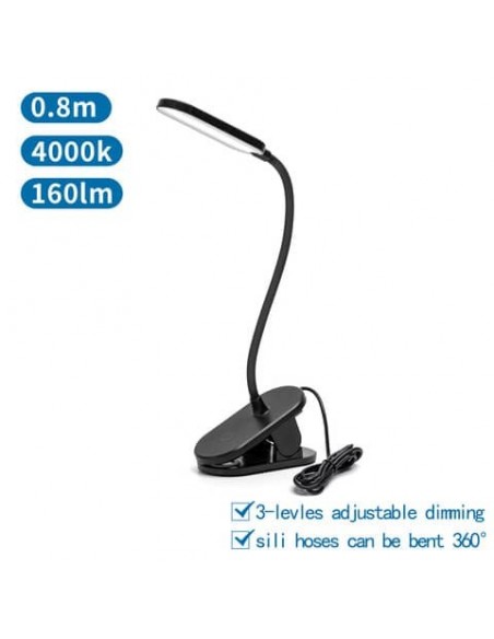 Lampada LED a clip con spina 2