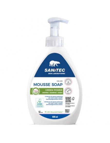 Mousse di sapone profumata Sanitec per mani e corpo 600 ml - 4005