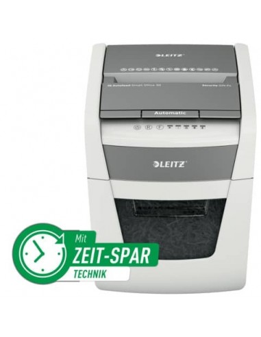 Distruggidocumenti automatico Leitz IQ P4 AutoFeed 50 ff Small Office - 20 L - bianco - 80350000